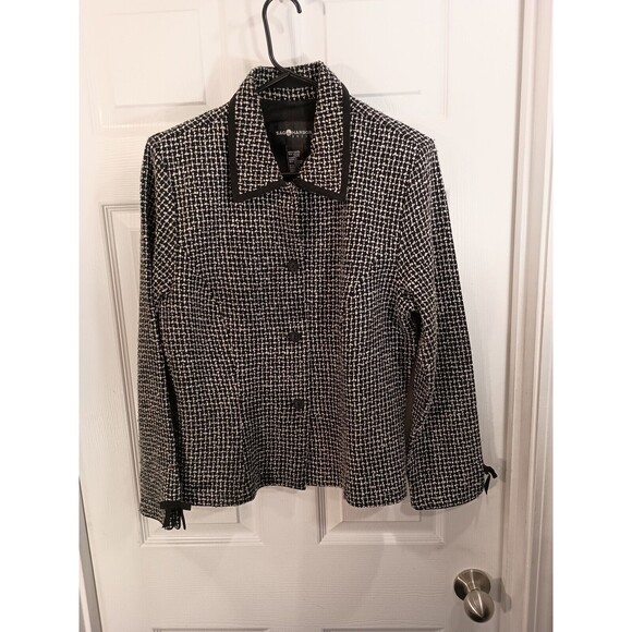 Black and White Houndstooth Women's Jacket - Picture 2 of 8